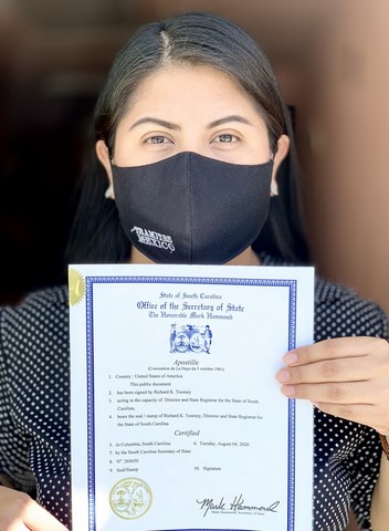 Apostilla Carolina del SUR EEUU, South Carolina Apostille, Apostilla CS